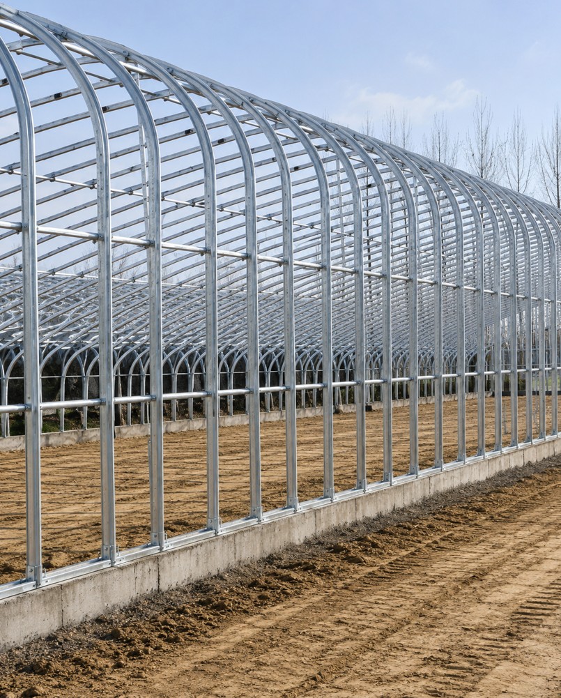 Galvanized greenhouse frame structure accessories