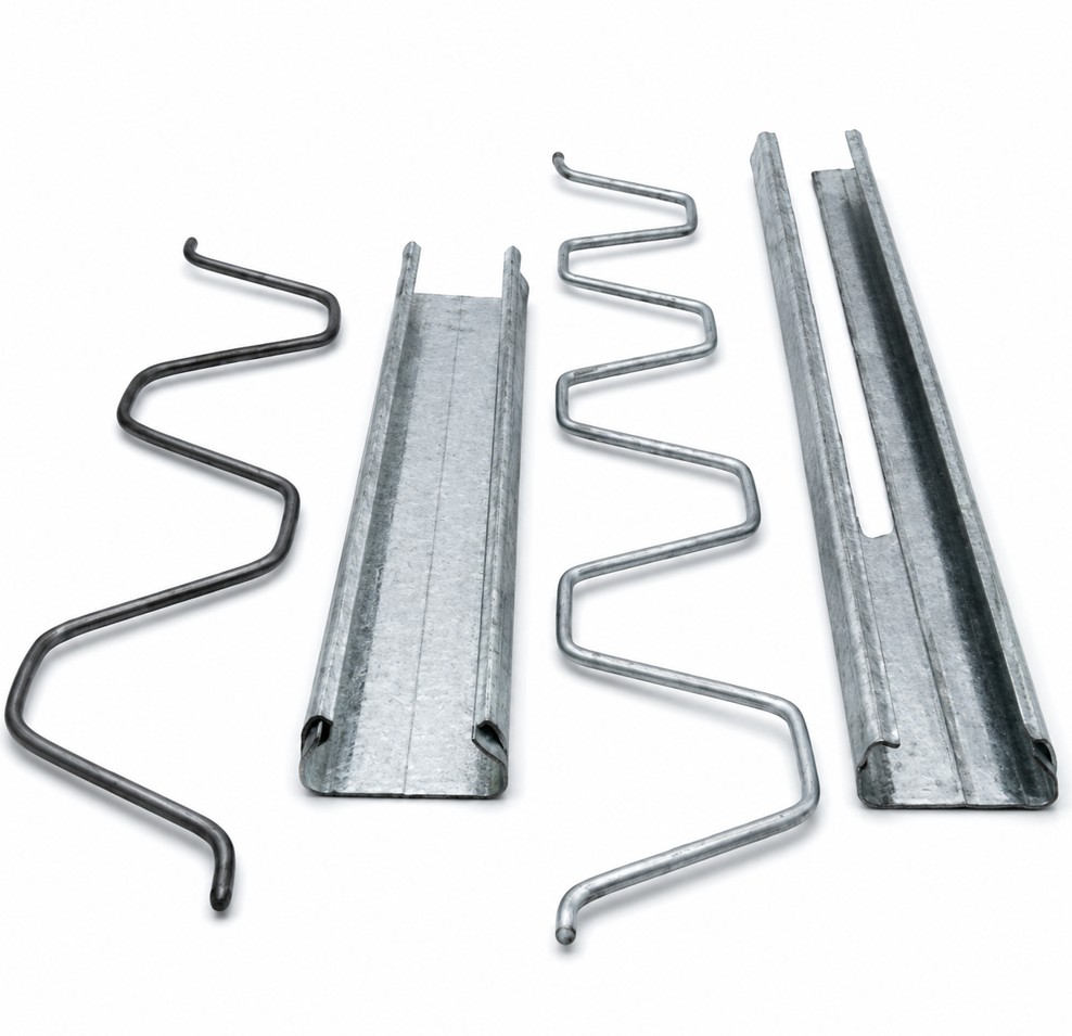 Greenhouse spring wire and locking channel accessories